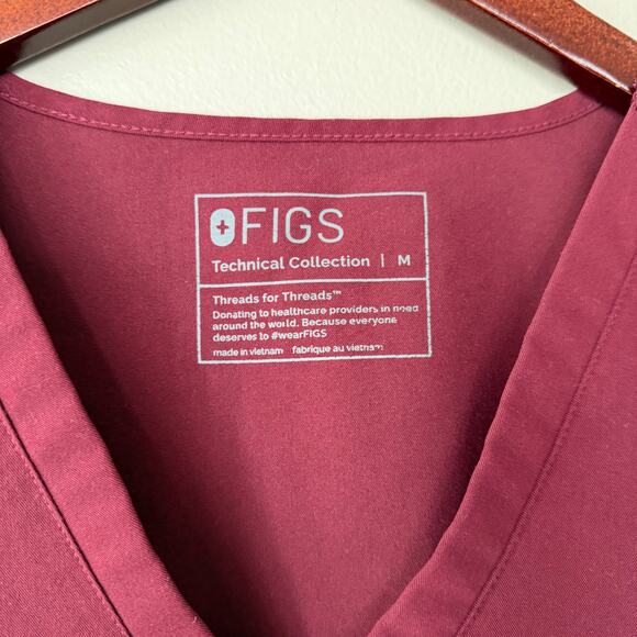 Figs Bundle of 3 Technical Collection Casma Scrub Tops Sz Med Red Navy Green - Picture 10 of 16